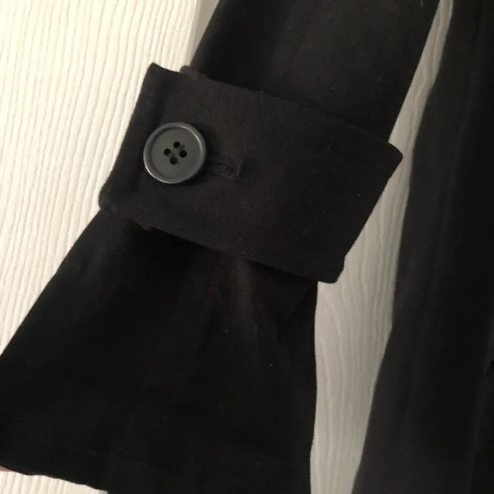 Something Navy Easy Oversized Trench Coat Size: xxs Color: Black NWT
